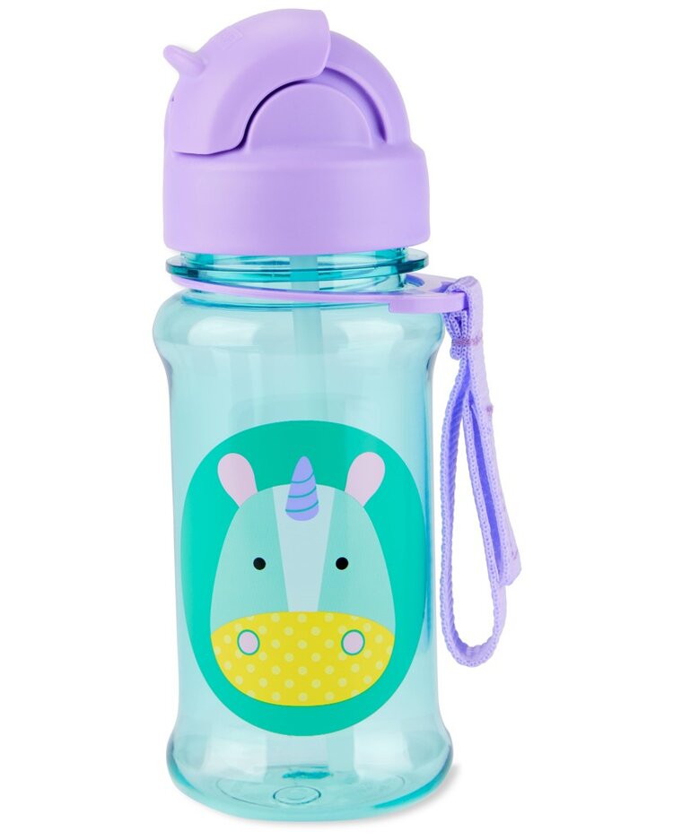 SKIP HOP Zoo tritan Láhev s brčkem 355ml Jednorožec 12m+ Skip Hop