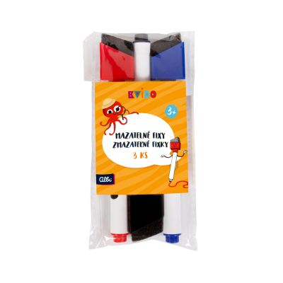 Náhradní mazatelné fixy 3 ks - Kvído Albi Albi