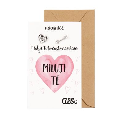 Náušnice - Miluji Tě Albi Albi