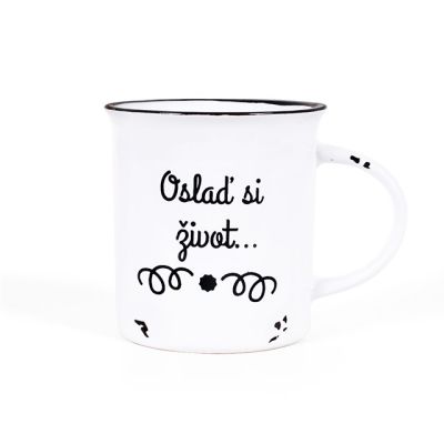 Keramický plecháček - Oslaď si život Albi Albi