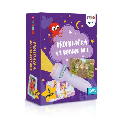 Fialová promítačka na dobrou noc - Kvído Albi Albi