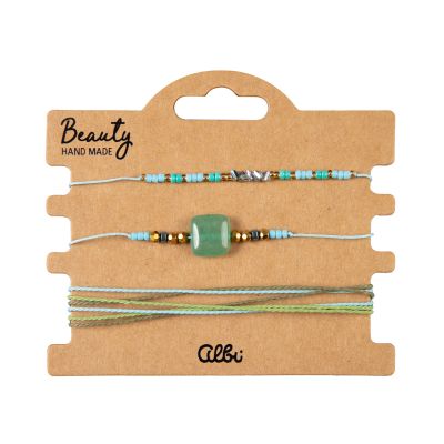 Náramky - Zelený kámen Albi Albi