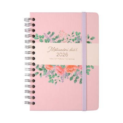 Růžový motivační diář A6 Albi Albi