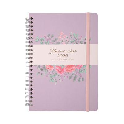 Fialový motivační diář A5 Albi Albi