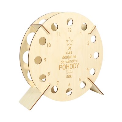 Dřevěný adventní kalendář na alkohol Albi Albi
