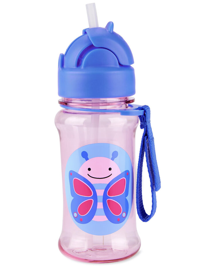 SKIP HOP Zoo tritan Láhev s brčkem 355ml Motýlek 12m+ Skip Hop