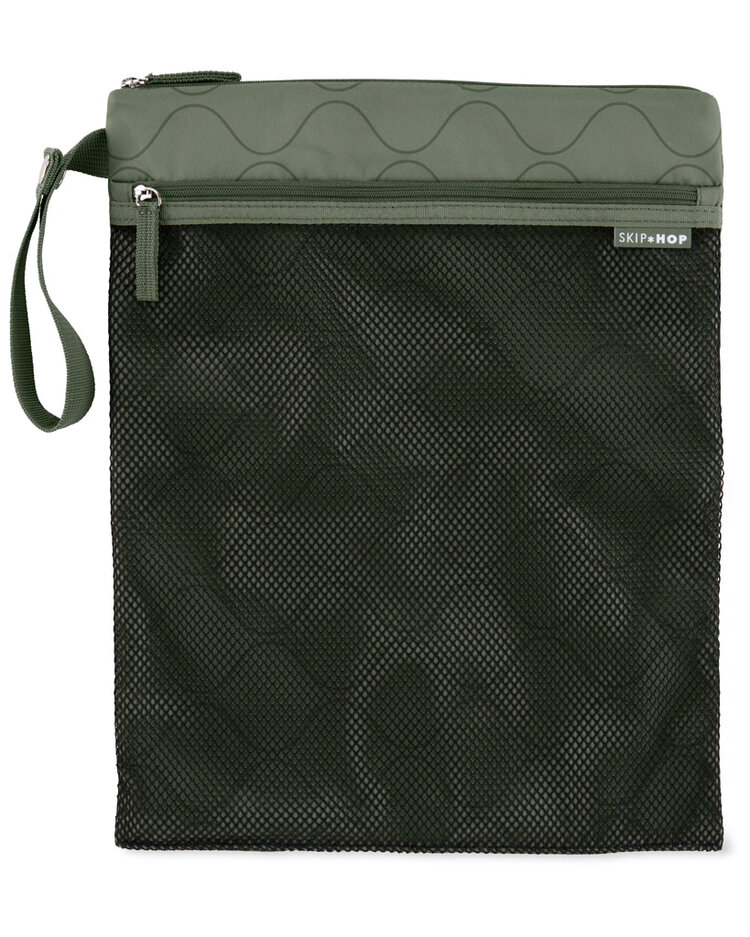 SKIP HOP Sáček nepremokavý Grab & go Dark sage 30 x 38 cm Skip Hop