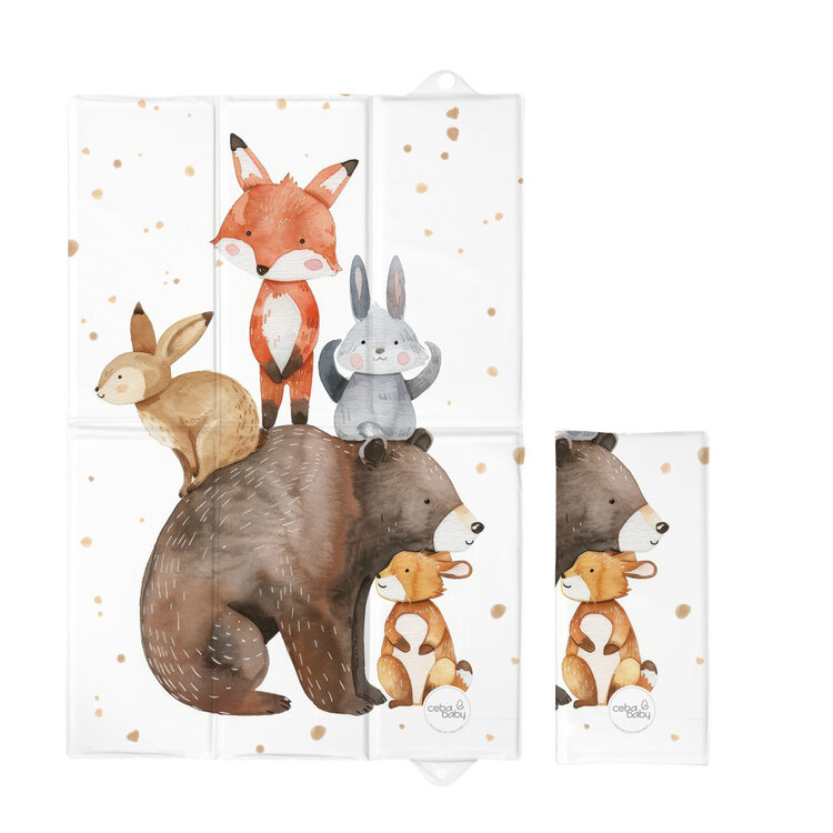 CEBA BABY Podložka přebalovací cestovní (60x40) Basic Forest Friends Ceba