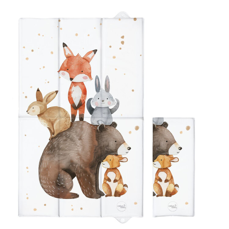 CEBA BABY Podložka přebalovací cestovní (80x50) Basic Forest Friends Ceba