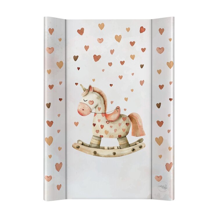 CEBA BABY Podložka přebalovací 2-hranná s pevnou deskou (50x70) Ultra Light Rocking Horse Ceba