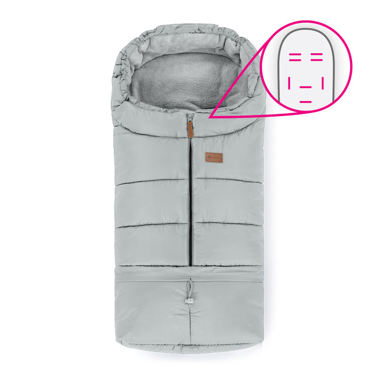 PETITE&MARS Fusak nastavitelný 3v1 Jibot Horizontal Quiet Grey Petite&Mars