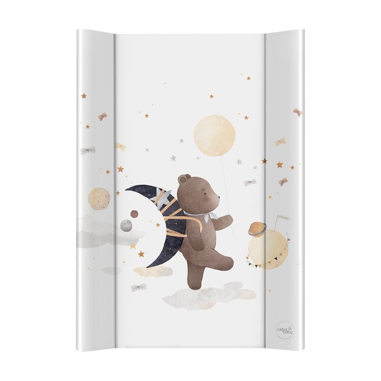 CEBA BABY Podložka přebalovací 2-hranná s pevnou deskou (50x70) Ultra Light Galactic Travel Ceba
