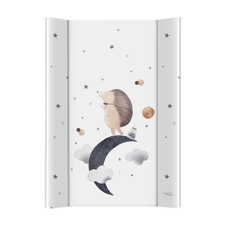 CEBA BABY Podložka přebalovací 2-hranná s pevnou deskou (50x70) Ultra Light Hedgehog the Dreamer Ceba
