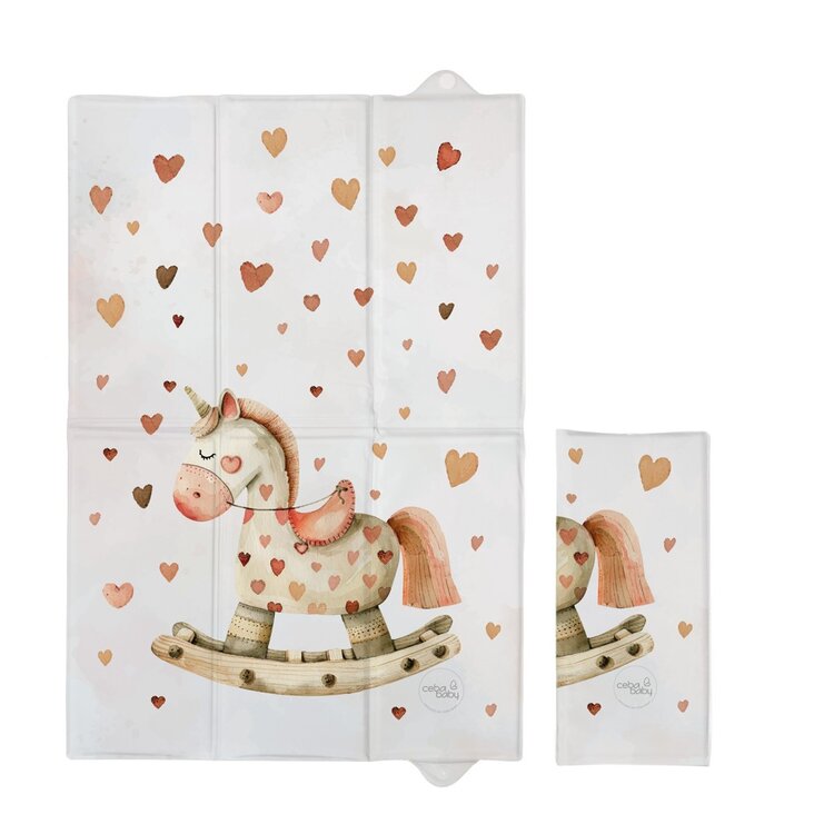 CEBA BABY Podložka přebalovací cestovní (60x40) Basic Rocking Horse Ceba