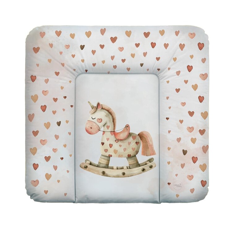 CEBA BABY Podložka přebalovací měkká střední (75x72) Basic Rocking Horse Ceba