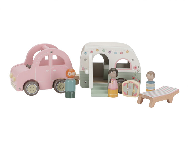 LITTLE DUTCH Auto s karavanem dřevěné Little Dutch