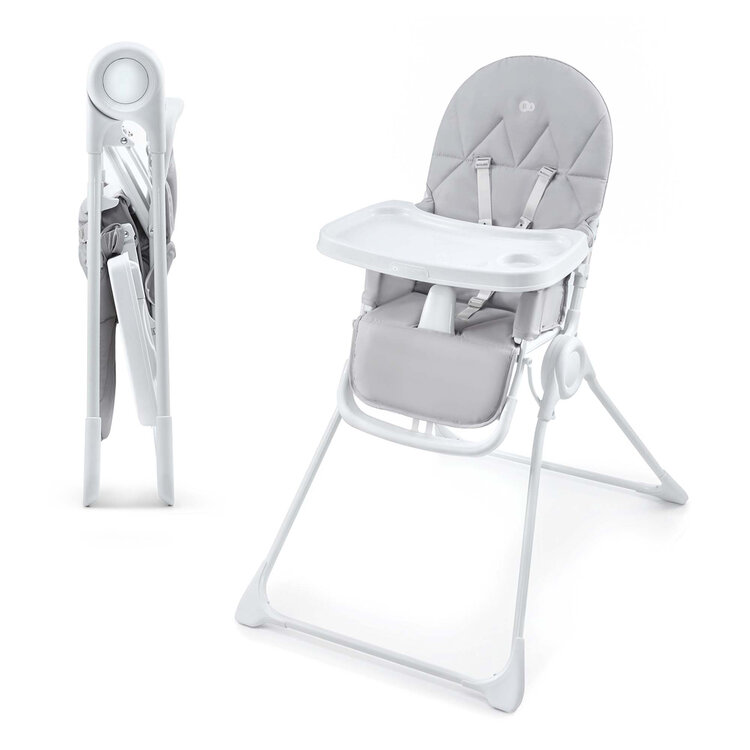KINDERKRAFT Židlička jídelní Binci Light Grey Kinderkraft