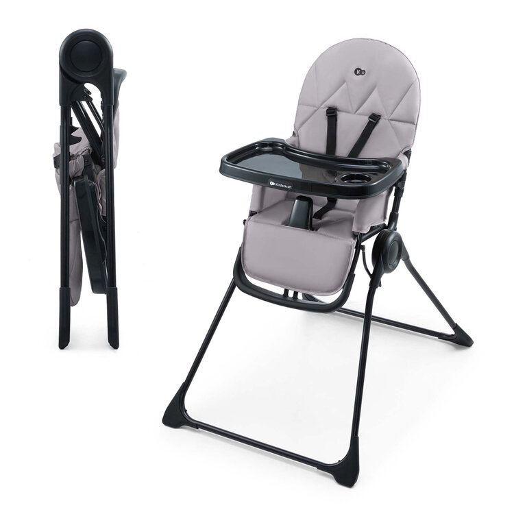KINDERKRAFT Židlička jídelní Binci Grey Kinderkraft