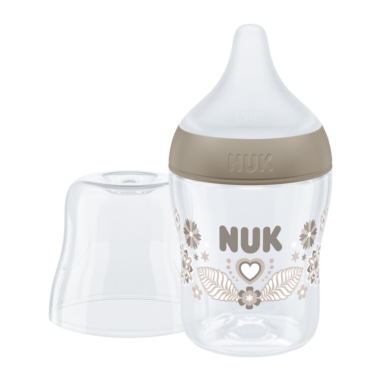 NUK Láhev kojenecká s kontrolou teploty Perfect Match 150 ml hnědá Nuk