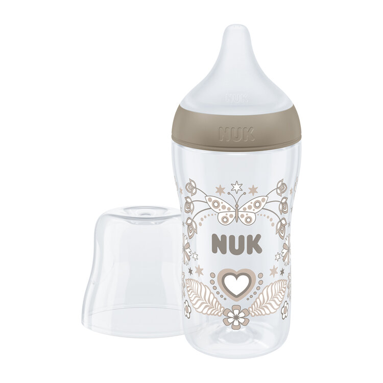 NUK Láhev kojenecká s kontrolou teploty Perfect Match 260 ml hnědá Nuk