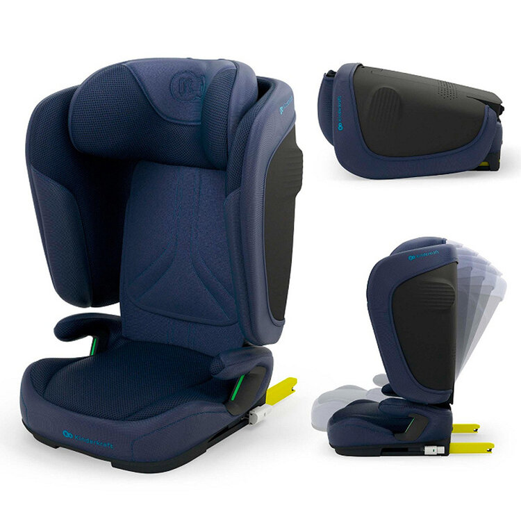KINDERKRAFT Autosedačka skládací Unity 2 I-Size (100-150 cm) Navy Kinderkraft