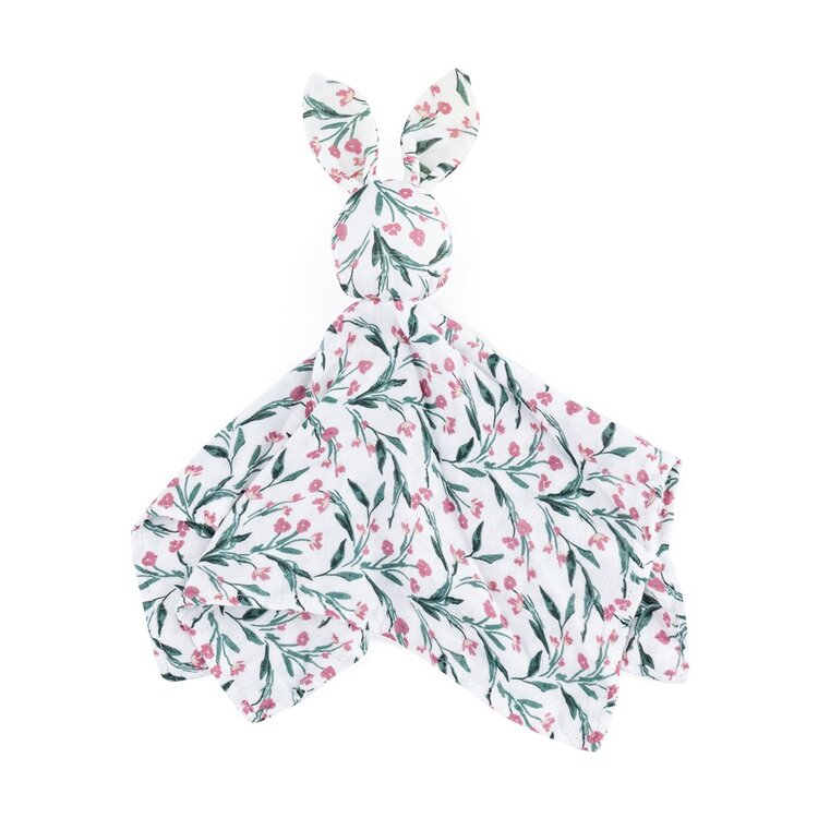 PETITE&MARS Mazlíček bambusový mušelínový Hugo Pink Meadow 0m+ Petite&Mars