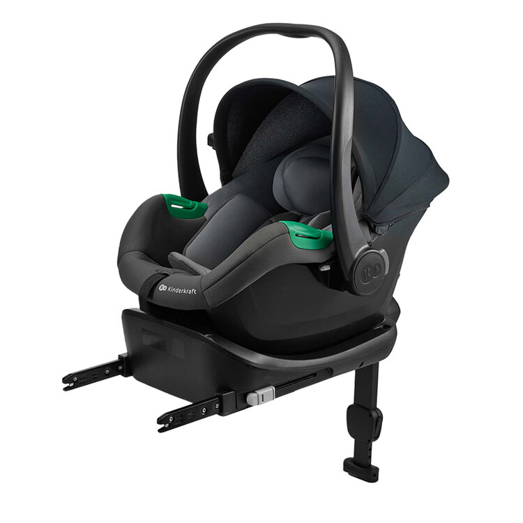 KINDERKRAFT Autosedačka Mink Pro 2 i-size (0-13 kg) a základna Mink FX 2 Grey Kinderkraft