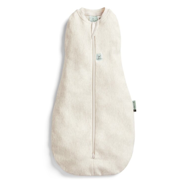 ERGOPOUCH Zavinovačka a vak na spaní 2v1 Cocoon Oatmeal Marle 3-6 m