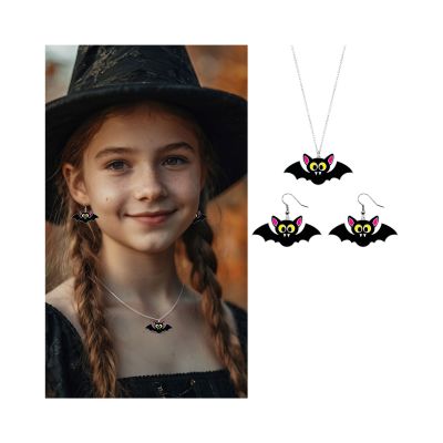 Naušnice a náhrdelník Halloween Netopýr Albi Albi