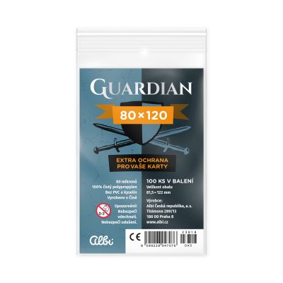 Obaly na karty Guardian pro karty 80 × 120 mm - 100 ks Albi Albi