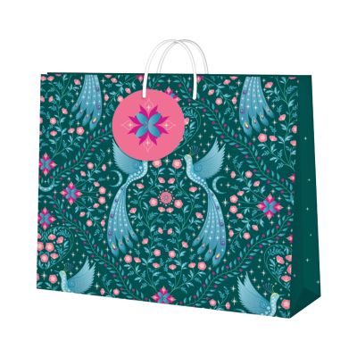 Dárková taška horizontální velká - Pávi (32