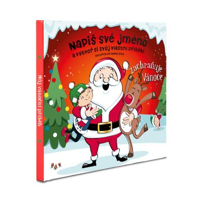 Červená vánoční knížka bez jména (pro kluka) Albi Albi