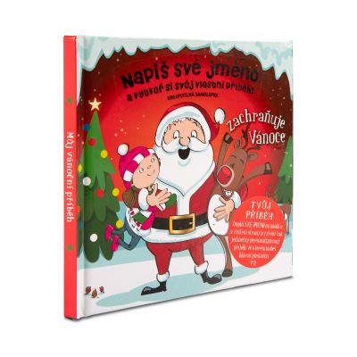 Červená vánoční knížka bez jména (pro holku) Albi Albi