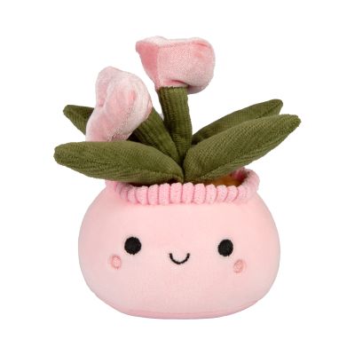 Malá plyšová květina - Růžové květy Albi Albi