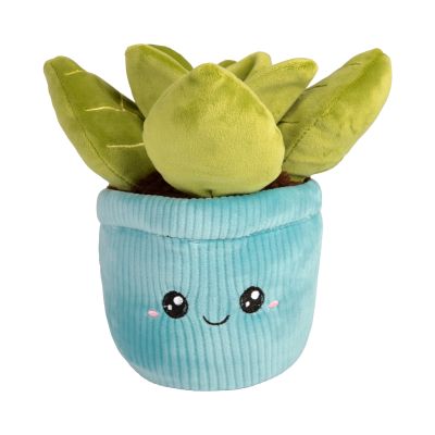 Velká plyšová květina - Modrý květináč Albi Albi