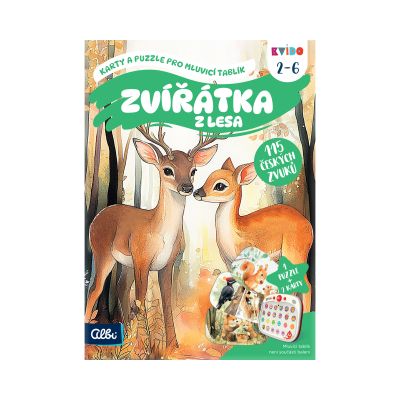 Karty a puzzle pro Mluvicí tablík - Zvířátka z lesa: Kvído Albi Albi