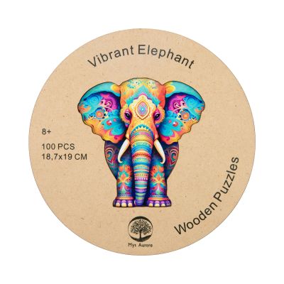 Dětské dřevěné puzzle - Slon Albi Albi