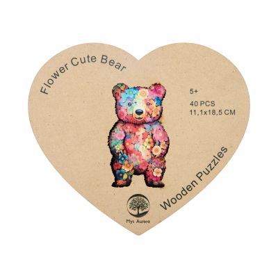 Dětské dřevěné puzzle - Medvěd Albi Albi