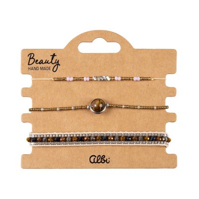 Náramky - Béžová planetka Albi Albi