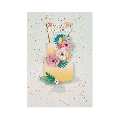 Luxusní narozeninové přání - Dort Albi Albi