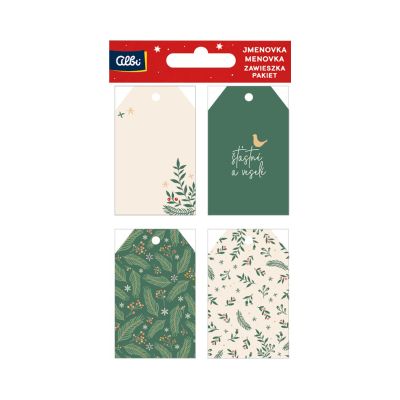 Dárková visačka 12 ks - Vánoční větvičky Albi Albi
