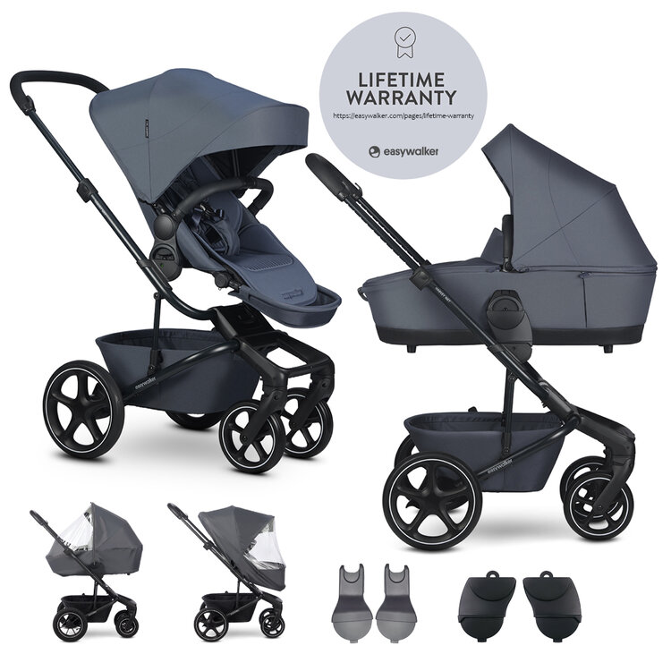 EASYWALKER Set XL kočárek kombinovaný Harvey NXT s příslušenstvím Deep Blue Easywalker