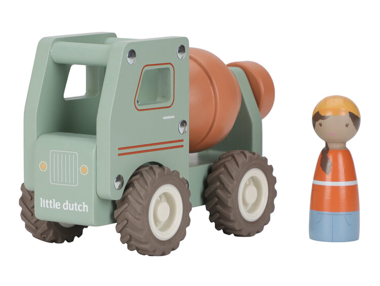 LITTLE DUTCH Náklaďák s míchačkou dřevěný Little Dutch