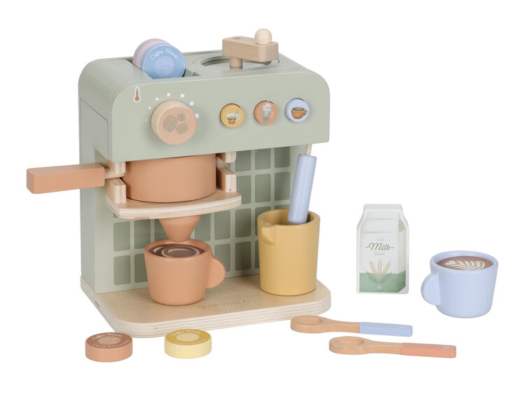 LITTLE DUTCH Kávovar na kapsle dřevěný Little Dutch