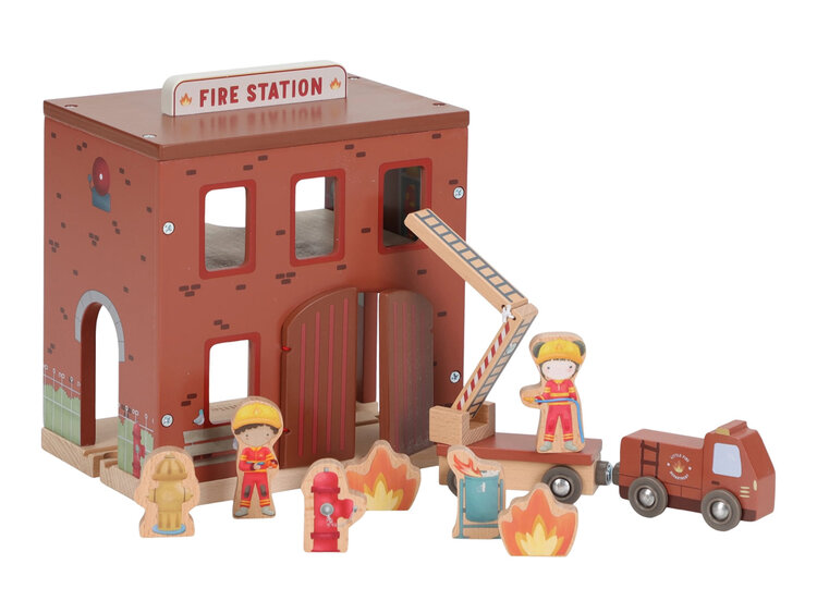 LITTLE DUTCH Stanice hasičská dřevěná Little Dutch