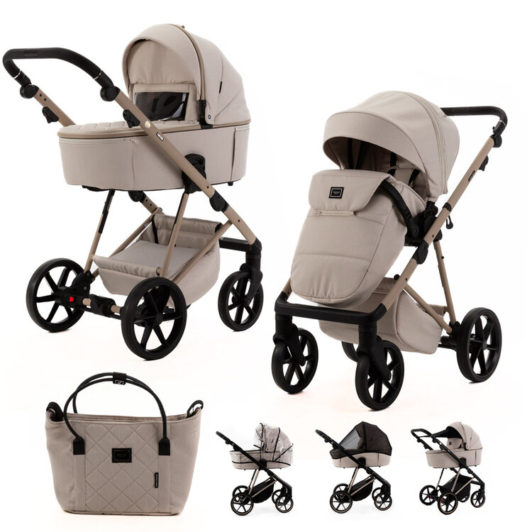 ADAMEX Kočárek kombinovaný Delta Natura Vanilla Adamex