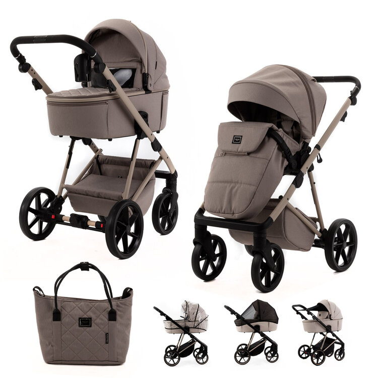 ADAMEX Kočárek kombinovaný Delta Natura Cappuccino Adamex