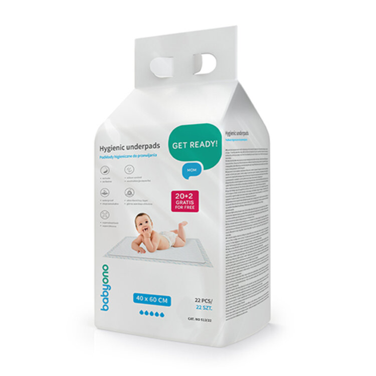 BABYONO Podložky přebalovací pod dítě 40 x 60 cm