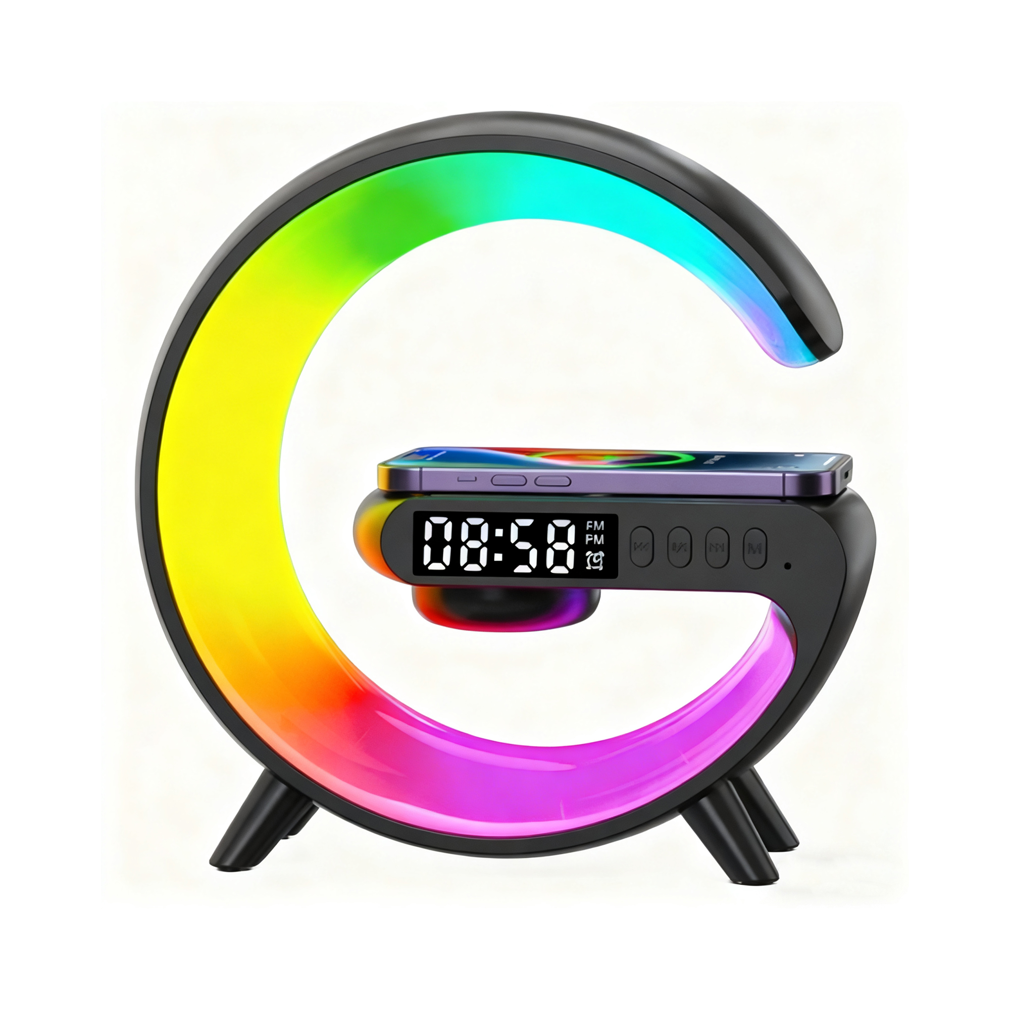 Černá multifunkční lampa Albi Albi