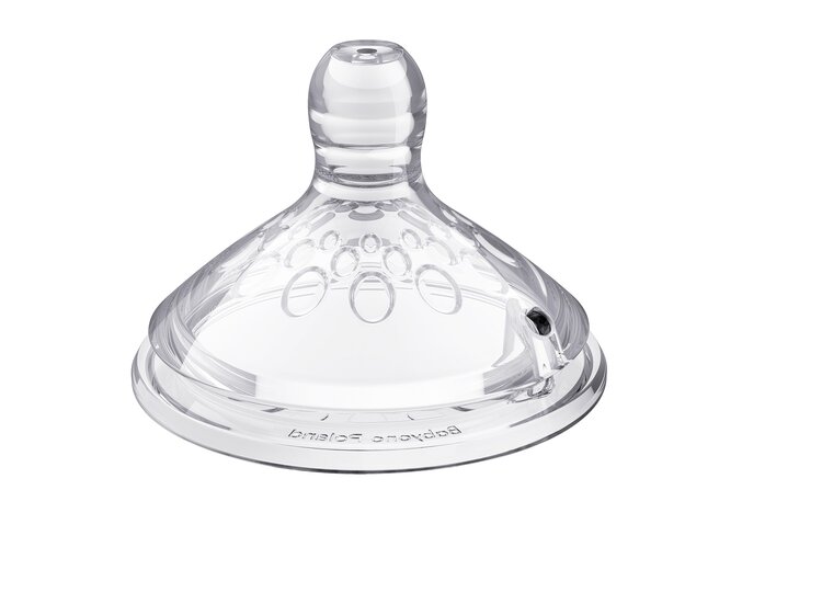 BABYONO Dudlík antikolikový velmi rychlý průtok L Natural Nursing 2 ks BabyOno